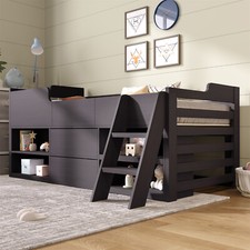 Kids Wooden Cabin Bed Mid