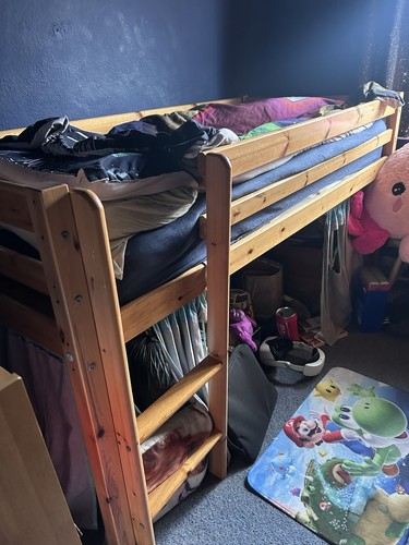Mid sleeper pine bed - sleeper, frame
