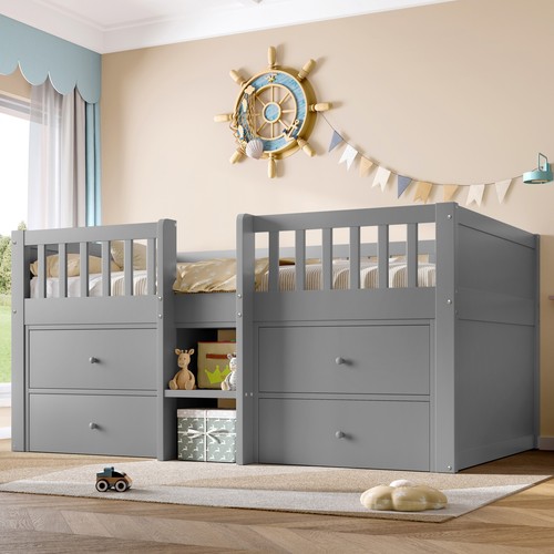 3ft single wooden storage bed - 3ft,