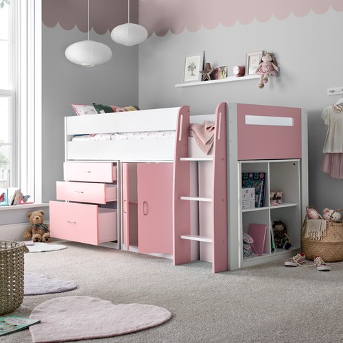 Lacy pink storage mid - pink,