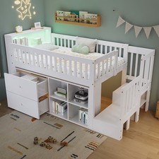 Kids Mid Sleeper Bed with