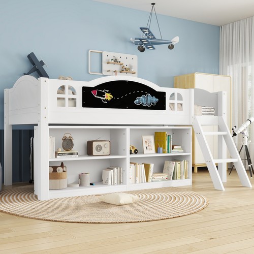 Mid sleeper bed with storage - mid,