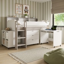White and Oak Mid Sleeper