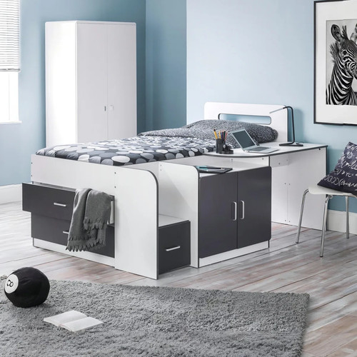Mid sleeper cabin bed desk - sleeper, &